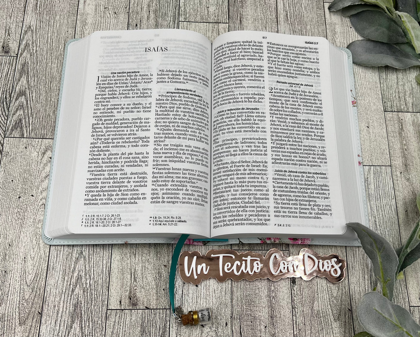 BIBLIA LETRA GRANDE 12 PUNTOS FONDO TURQUESA