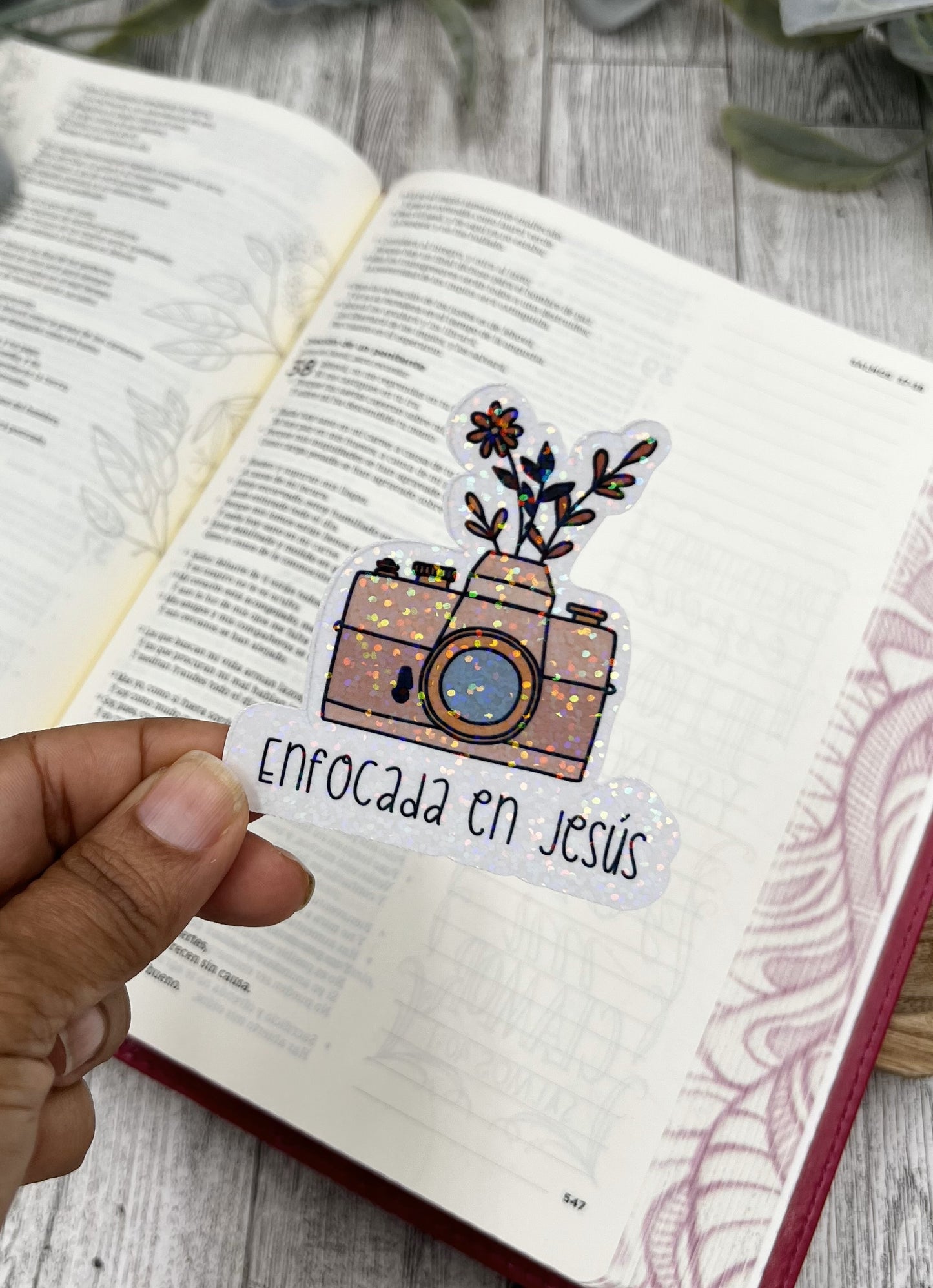 Enfocada en Jesus - Sticker