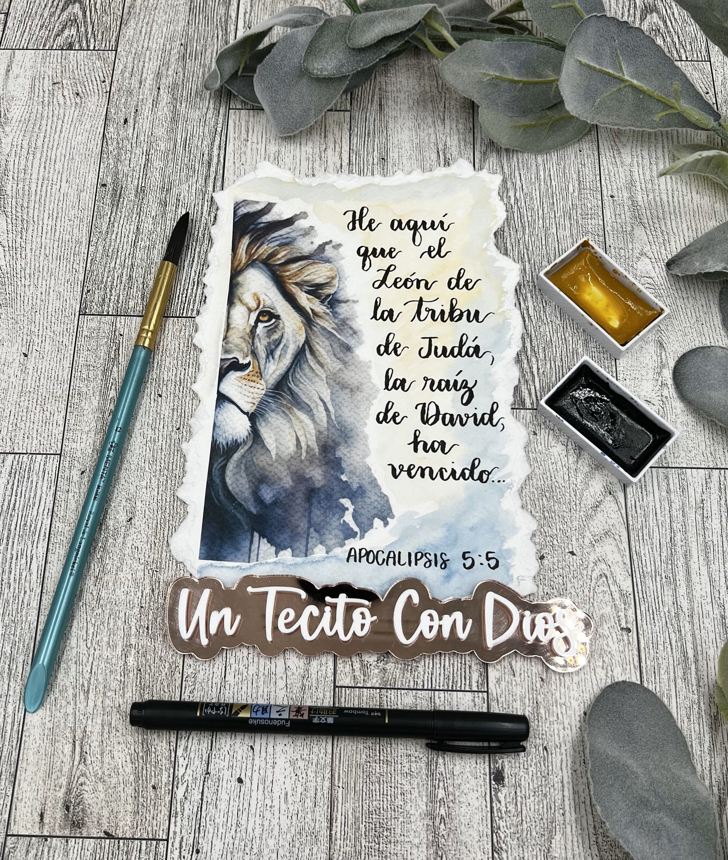 ACUARELA LEON DE JUDA - APOC 5:5