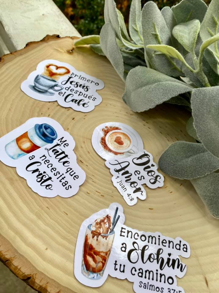 Jesus and Coffee lovers Sticker Bundle (4)