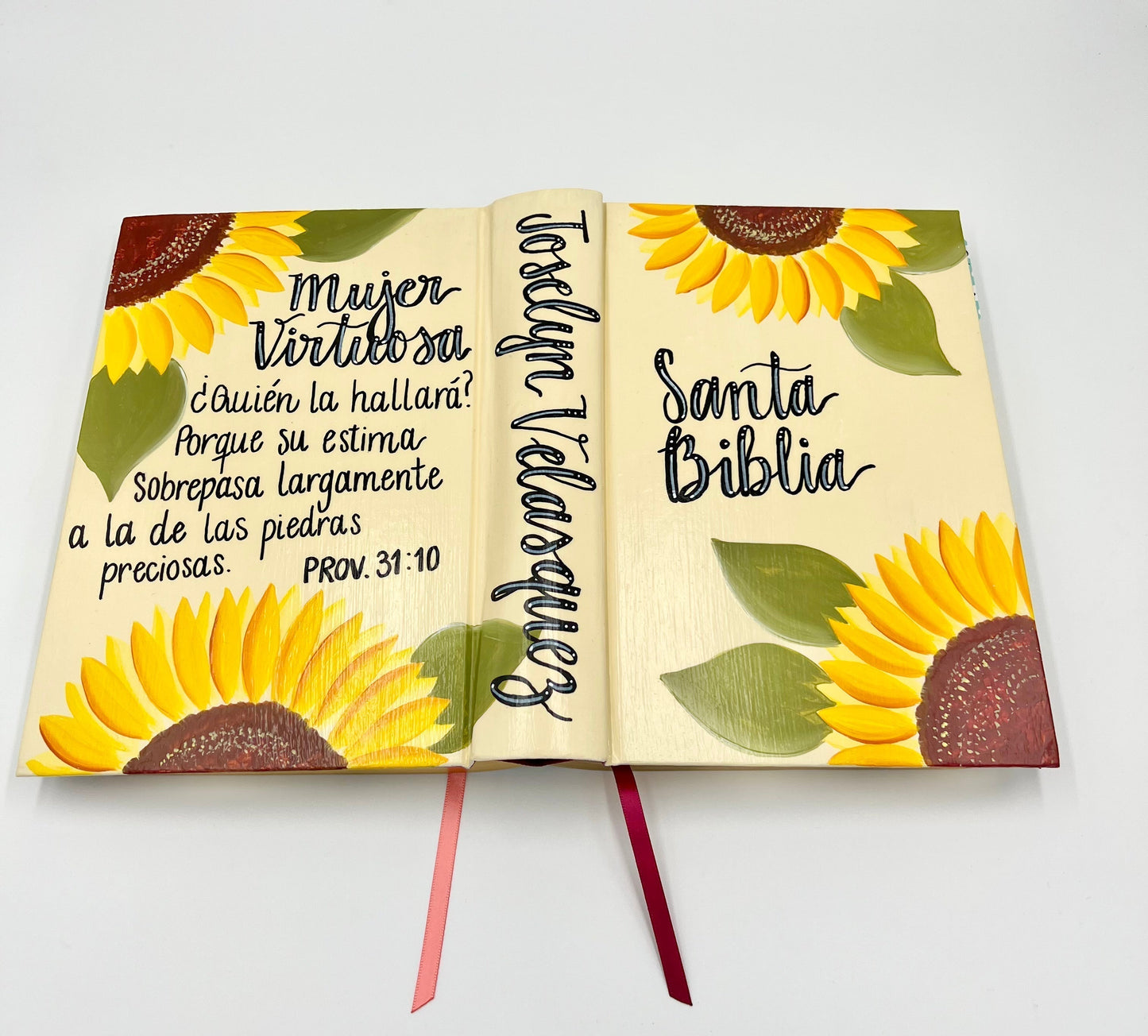 BIBLIA DE APUNTES (RV 1960) PINTADA A MANO 2024