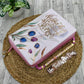 BIBLIA DE ESTUDIO SER MUJER CON  / TULIPANES/ REINA VALERA 1960 CON CIERRE CON INDICE