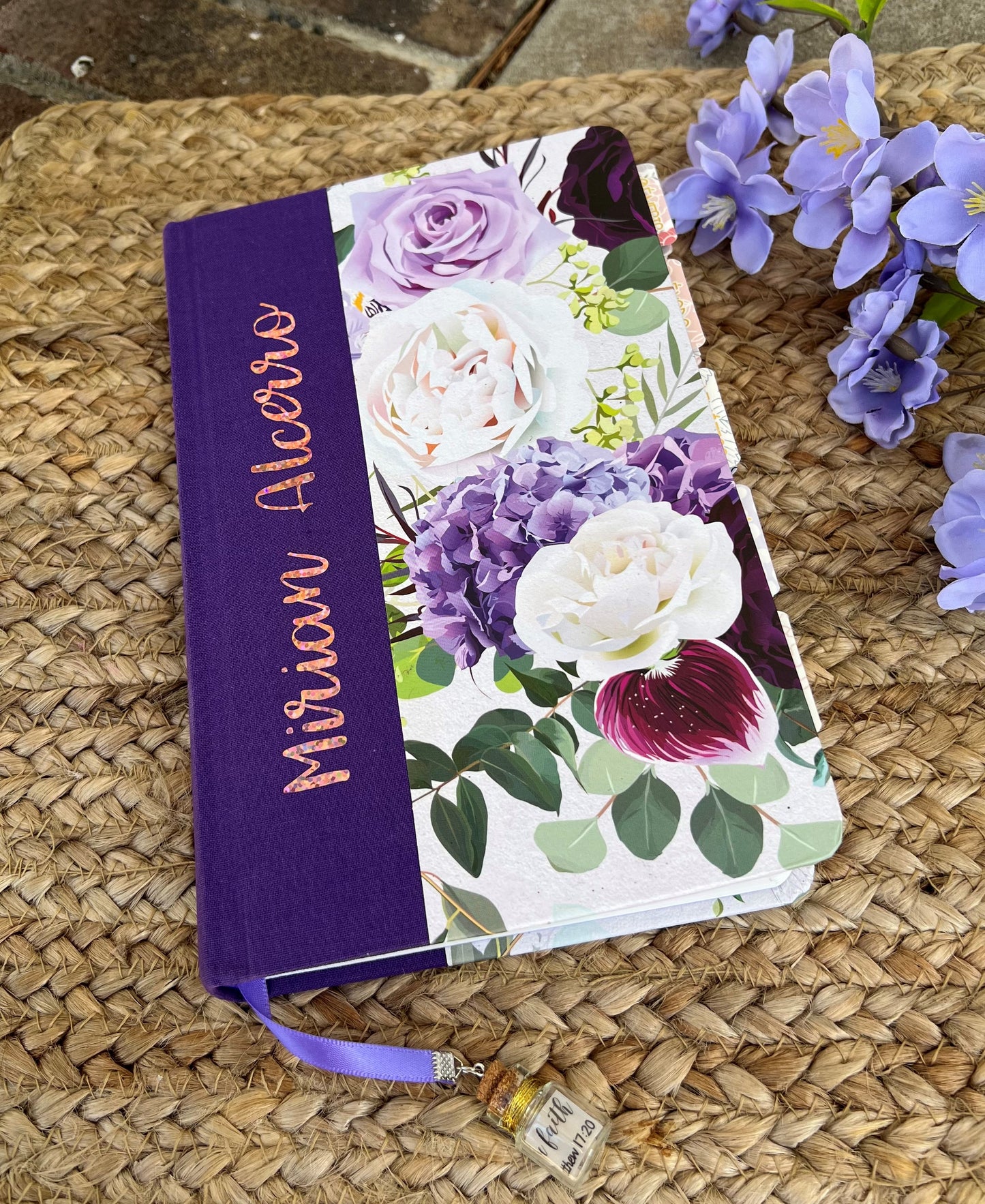 BIBLIA RV1960 TELA MORADA