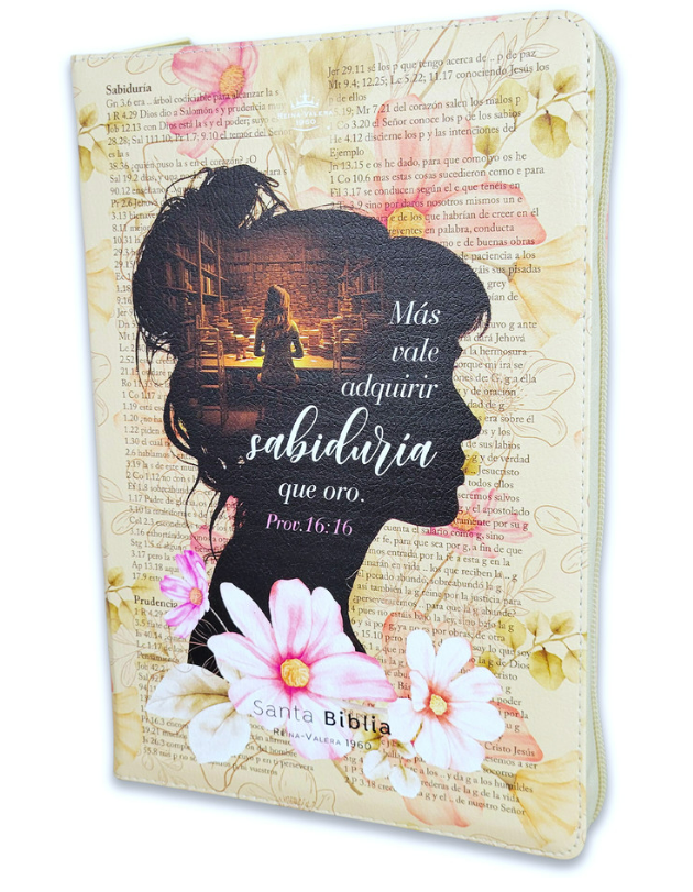 BIBLIA LETRA GIGANTE 19 PUNTOS MUJER SABIDURIA CON CIERRE