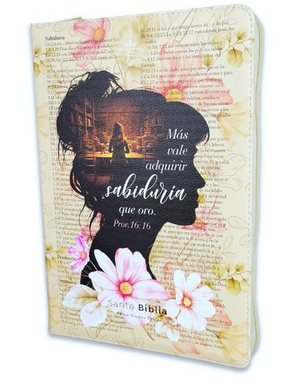 BIBLIA LETRA GIGANTE 19 PUNTOS MUJER SABIDURIA CON CIERRE