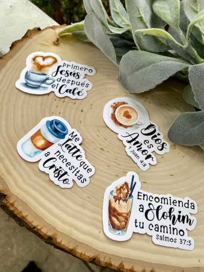 Jesus and Coffee lovers Sticker Bundle (4)