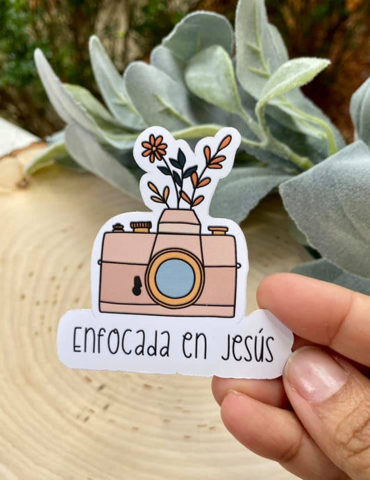 Enfocada en Jesus - Sticker